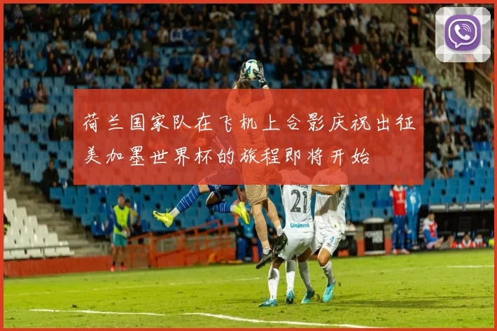 荷兰国家队在飞机上合影庆祝出征美加墨世界杯的旅程即将开始