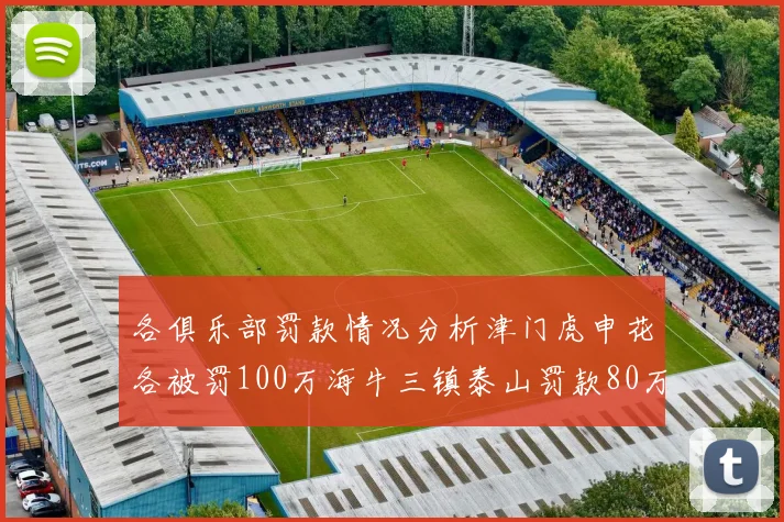 各俱乐部罚款情况分析津门虎申花各被罚100万海牛三镇泰山罚款80万